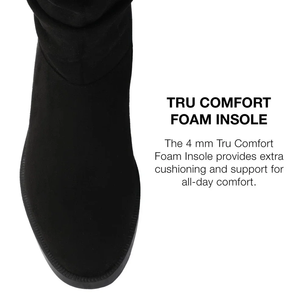 Journee Womens 9 Mirinda Tru Comfort Foam Stretch Knee High Boots Black
